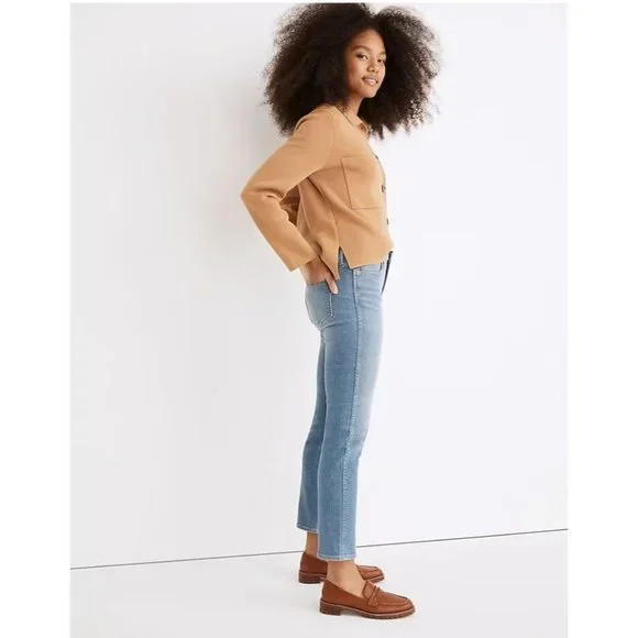 Madewell Petite Stovepipe Jeans in Euclid Wash Sz 26P NE064 - Picture 4 of 8